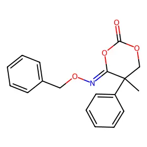 5-Methyl-5-phenyl-4-phenylmethoxyimino-1,3-dioxan-2-one structure