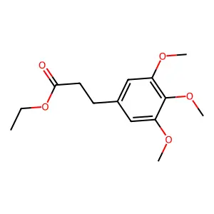 Ethyl 3-(3,4,5-trimethoxyphenyl)propionate structure