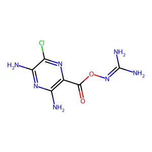 Guanidine, (((3,5-diamino-6-chloropyrazinyl)carbonyl)oxy)- structure