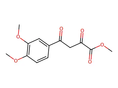 Methyl 4-(3,4-dimethoxyphenyl)-2,4-dioxobutanoate structure