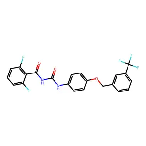 Benzamide, 2,6-difluoro-N-(((4-((3-(trifluoromethyl)phenyl)methoxy)phenyl)amino)carbonyl)- structure