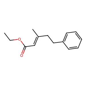 Ethyl 3-methyl-5-phenylpent-2-enoate structure