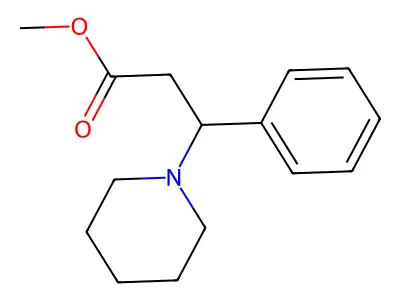 1-Piperidinepropionic acid, beta-phenyl-, methyl ester structure
