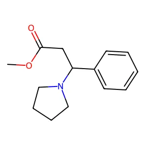 Methyl 3-phenyl-3-(pyrrolidin-1-YL)propanoate structure