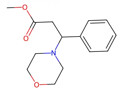 Methyl 3-morpholin-4-YL-3-phenyl-propanoate structure