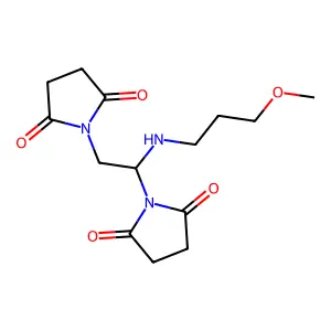 Succinimide, N,N'-((3-methoxy-propylimino)bismethylene)di- structure