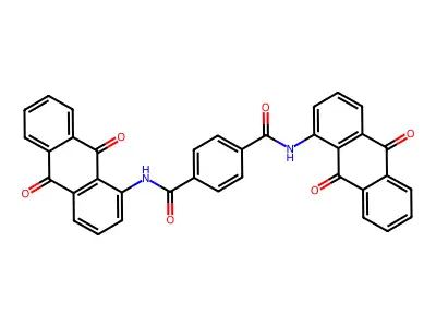 N,N'-Bis(9,10-dihydro-9,10-dioxo-1-anthryl)terephthaldiamide structure