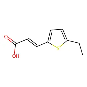 3-(5-ethylthiophen-2-yl)prop-2-enoic Acid structure