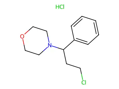 4-(3-Chloro-1-phenylpropyl)morpholine--hydrogen chloride (1/1) structure