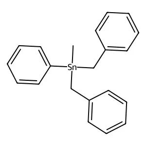 Dibenzyl(methyl)phenylstannane structure