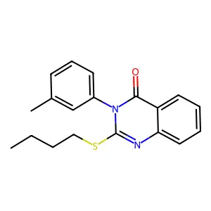 2-Butylsulfanyl-3-(3-methylphenyl)quinazolin-4-one structure