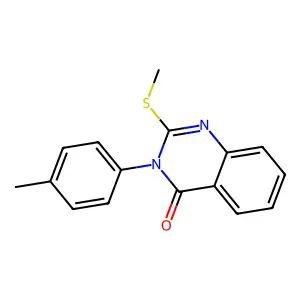 3-(4-Methylphenyl)-2-methylsulfanylquinazolin-4-one structure