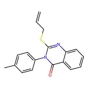 3-(4-Methylphenyl)-2-prop-2-enylsulfanylquinazolin-4-one structure