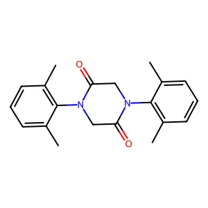 1,4-Bis(2,6-dimethylphenyl)piperazine-2,5-dione structure