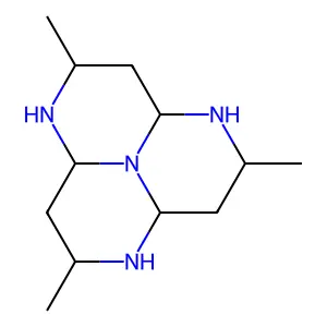 1,4,7,9b-Tetraazaphenalene, dodecahydro-2,5,8-trimethyl- structure
