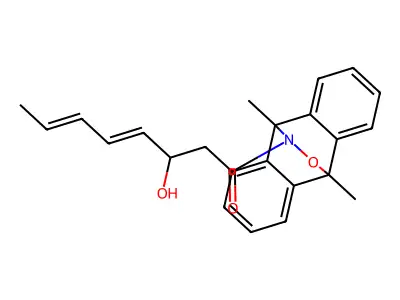 12-(3-hydroxy-octa-4,6-dienoyl)-9,10-dimethyl-9,10-dihydro-1 structure