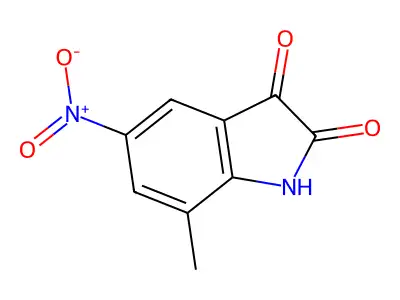7-Methyl-5-nitroisatin structure