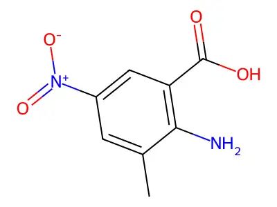 2-Amino-3-methyl-5-nitrobenzoic acid structure