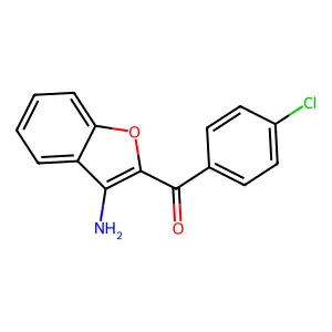 (3-Amino-1-benzofuran-2-yl)(4-chlorophenyl)methanone structure