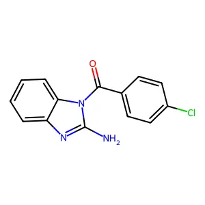 2-Amino-1-(4-chlorobenzoyl)benzimidazole structure