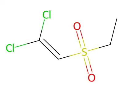 Ethene, 1,1-dichloro-2-(ethylsulfonyl)- structure
