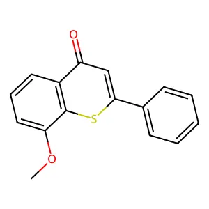 8-Methoxy-2-phenylthiochromen-4-one structure