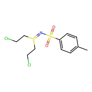 p-Toluenesulfonylimine, di-(beta-chloroethyl)sulfino- structure
