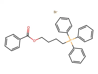 (4-(Benzoyloxy)butyl)triphenylphosphonium bromide structure