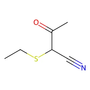 2-Ethylsulfanyl-3-oxobutanenitrile structure