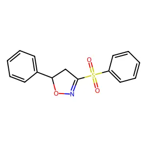 3-(Benzenesulfonyl)-5-phenyl-4,5-dihydro-1,2-oxazole structure