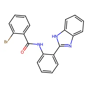N-(2-(1H-benzo[d]imidazol-2-yl)phenyl)-2-bromobenzamide structure