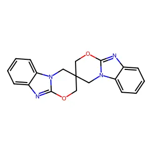3,3'-Spirobi[2,4-dihydro-[1,3]oxazino[3,2-a]benzimidazole] structure