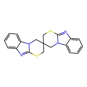 3,3'(4H,4'H)-Spirobi(2H-(1,3)thiazino(3,2-a)benzimidazole) structure