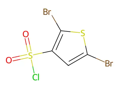 2,5-dibromothiophene-3-sulfonyl Chloride structure