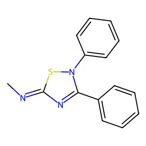 Methanamine, N-(2,3-diphenyl-1,2,4-thiadiazol-5(2H)-ylidene)- structure