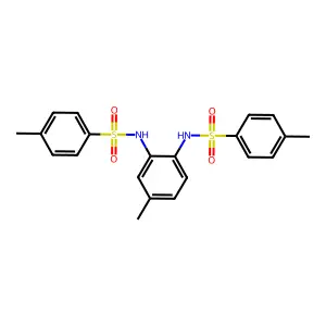 N,N'-(4-Methyl-1,2-phenylene)bis[4-methylbenzenesulfonamide] structure
