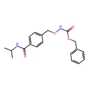 benzyl N-[[4-(propan-2-ylcarbamoyl)phenyl]methoxy]carbamate structure