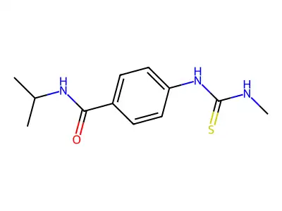 4-(methylcarbamothioylamino)-N-propan-2-ylbenzamide structure