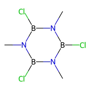 Borazine, 2,4,6-trichloro-1,3,5-trimethyl- structure