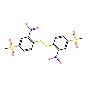 4-Methylsulfonyl-2-nitrophenyl disulfide structure