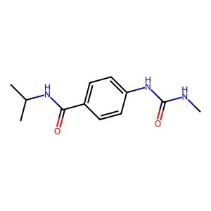 4-(甲基氨基甲酰基氨基)-N-丙-2-基苯甲酰胺 structure