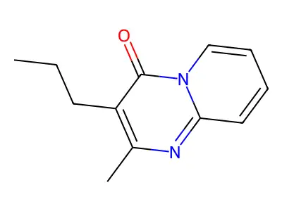 4H-Pyrido[1,2-a]pyrimidin-4-one, 2-methyl-3-propyl- structure