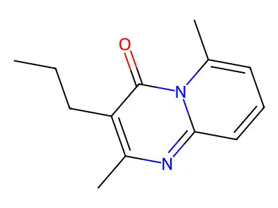 4H-Pyrido[1,2-a]pyrimidin-4-one, 2,6-dimethyl-3-propyl- structure