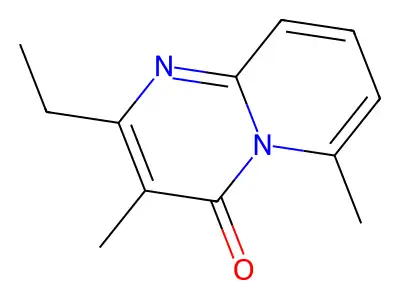 4H-Pyrido[1,2-a]pyrimidin-4-one, 2-ethyl-3,6-dimethyl- structure