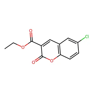 Ethyl 6-chloro-2-oxo-2H-chromene-3-carboxylate structure
