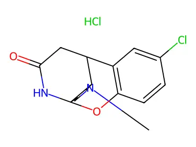 4a,10-(Iminoethano)-4aH-(1)benzopyrano(3,2-c)pyridin-12-one, 1,2,3,4,10,10a-hexahydro-8-chloro-2-methyl-, monohydrochloride structure