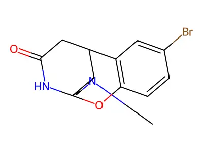 4a,10-(Iminoethano)-4aH-(1)benzopyrano(3,2-c)pyridin-12-one, 1,2,3,4,10,10a-hexahydro-8-bromo-2-methyl- structure