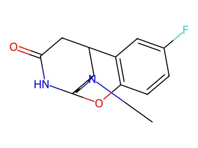4a,10-(Iminoethano)-4aH-(1)benzopyrano(3,2-c)pyridin-12-one, 1,2,3,4,10,10a-hexahydro-8-fluoro-2-methyl- structure