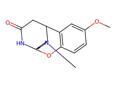 4a,10-(Iminoethano)-4aH-(1)benzopyrano(3,2-c)pyridin-12-one, 1,2,3,4,10,10a-hexahydro-8-methoxy-2-methyl- structure