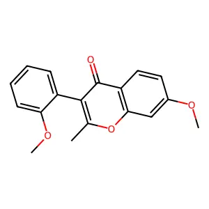 7-Methoxy-3-(2-methoxyphenyl)-2-methylchromen-4-one structure